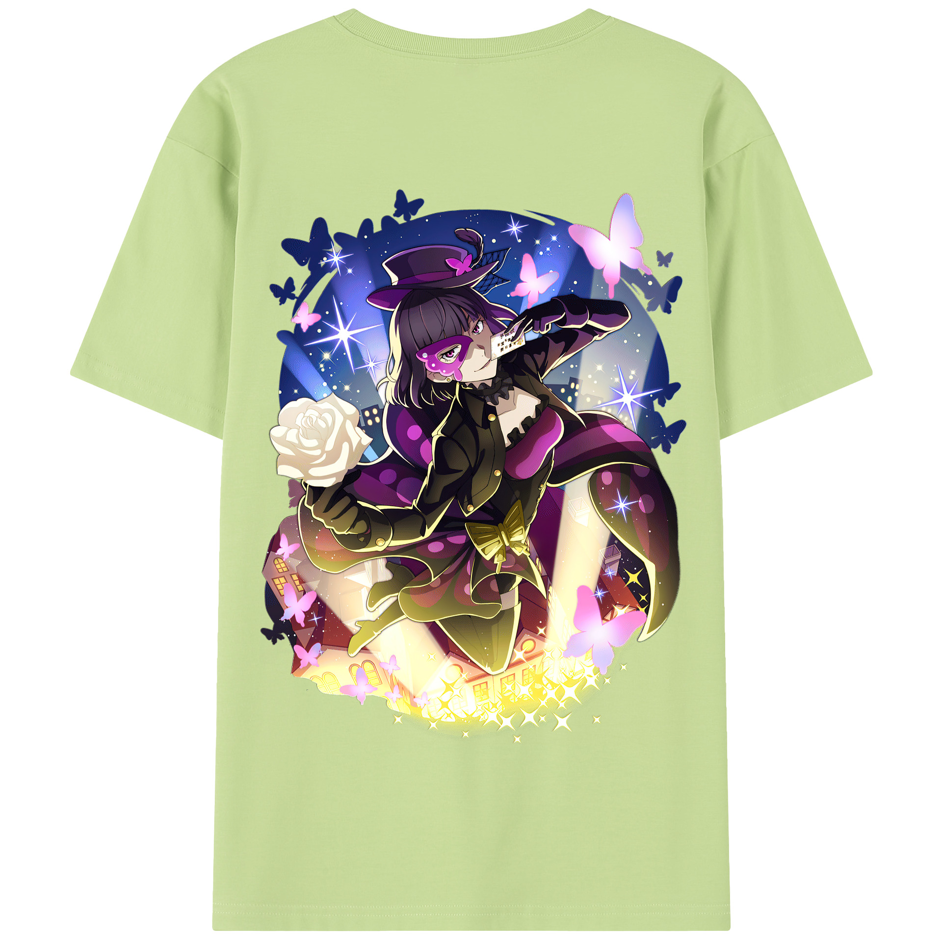（画像用） 文豪ストレイドッグス Bungo Stray Dogs 綿100％半袖Tシャツ（背面プリント）